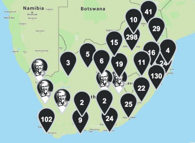 KFC South Africa Store Locations
