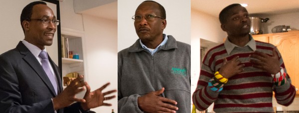 (L-R) Josphat Ngonyo, Ambassador Nehemiah Rotich, and Kahindi Lekalhaile.
